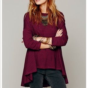 Free People 3/4 Slv Circle in the Sand Tee XS/S